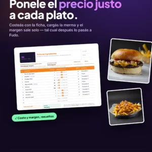 Portada del recetario: costeá tus recetas y sabé tu margen